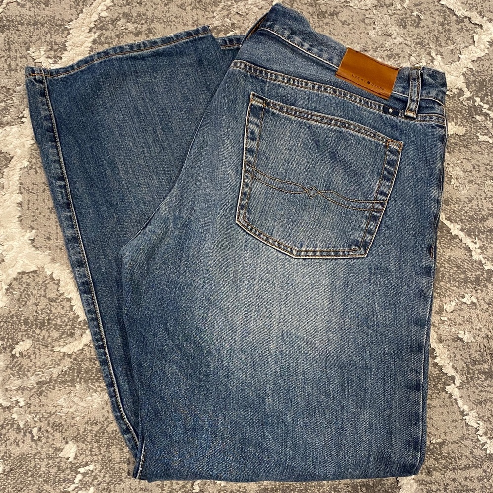 Lucky Brand Men's Medium Blue Straight Jeans